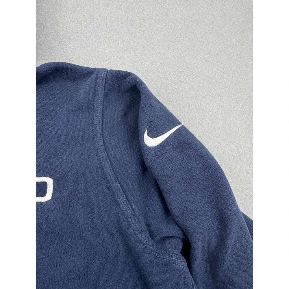 Nike New England Patriots NFL Football Pullover Hoodie Navy Blue Men L Blokecore
